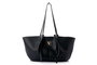 Vince Camuto Foggia Bolsa de Hombro Negra en Cuero de Polivinilo
