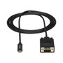 StarTech.com Cable Adaptador CDP2VGAMM2MB USB-C a VGA 2m - Full HD 1920x1200 WUXGA - Activo - Compatible Thunderbolt 3 y DP Alt Mode