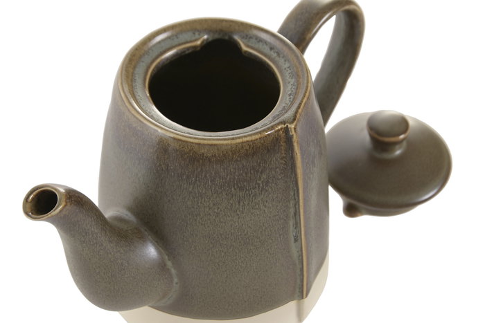 DKD Home Decor Tetera Urban Verde 600ml Gres Apto Lavavjillas