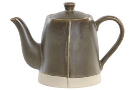 DKD Home Decor Tetera de Gres Verde 600ml LIANGFENG 26