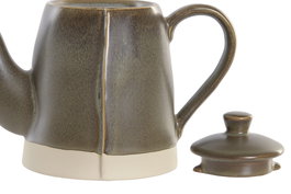 DKD Home Decor Tetera Urban Verde 600ml Gres Apto Lavavjillas
