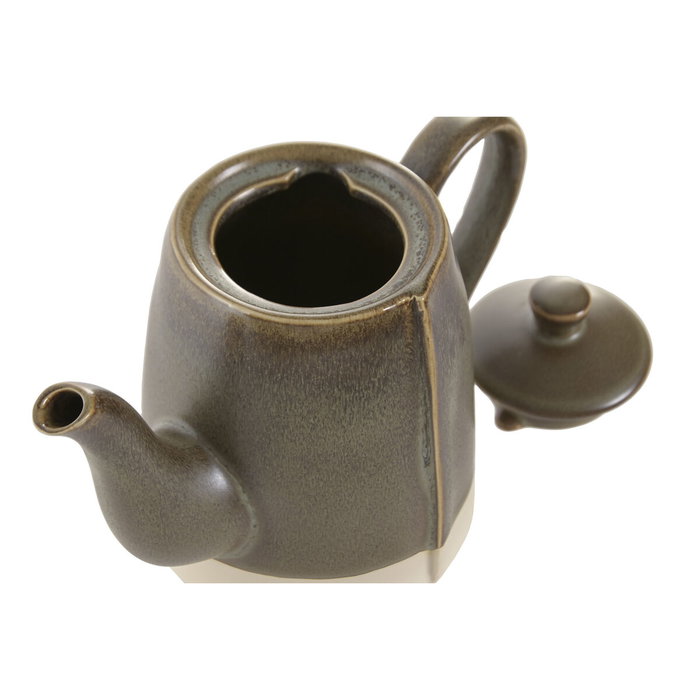 DKD Home Decor Tetera de Gres Verde 600ml LIANGFENG 26