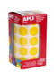 Apli Gomets Autoadhesivos Redondos 20 mm Amarillo Rollo 1770 uds. ولو