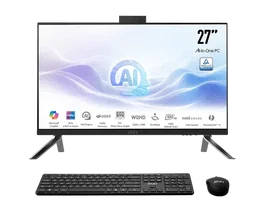 MSI All-in-One AM273Q AI 1UM-055ES, 27" IPS 2560x1440 (WQHD) 100Hz, Intel Ultra 7 155H, Intel Iris Xe Graphics, 32GB DDR5, SSD 1TB, Windows 11 Pro, Negro