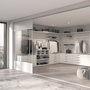 Emuca Lote para 4 estantes con soportes y placas de fijación a pared Jagmet, longitud 230mm, Acero, Pintado blanco