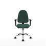 PIQUERAS Y CRESPO Silla de oficina Algarra Verde botella con Mecanismo Asincro