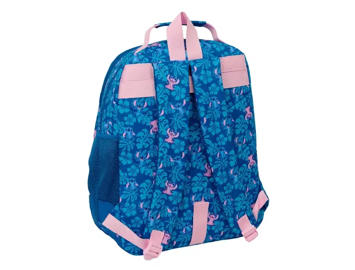 Safta Mochila Doble Stitch Adaptable a Carrito de Bebé, Cantoneras, Lilo, 420x320x150 mm Safta Mochila Doble Stitch Adaptable a Carrito de Bebé, Cantoneras, Lilo, 420x320x150 mm