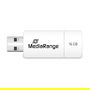 MediaRange MR972 USB-Stick 16GB USB 2.0 Slider Amarillo