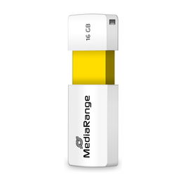 MediaRange MR972 USB-Stick 16GB USB 2.0 Slider Amarillo