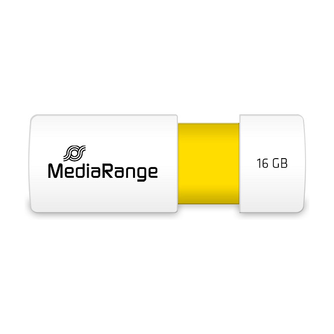 MediaRange MR972 USB-Stick 16GB USB 2.0 Slider Amarillo MediaRange MR972 USB-Stick 16GB USB 2.0 Slider Amarillo