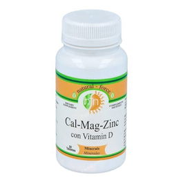 NUTRI-FORCE Cal Mag Zinc (Calcio-Magnesio-Zinc-Vit.D) 90 Comp. para Huesos y Músculos
