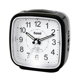 SAMI Despertador Sami Grande Silencioso con Luz LED Negro