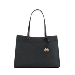 Bolso de Hombro Michael Kors 35F4STVT9B-BLACK Negro 37 x 28 x 12 cm