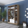 Hanah Home BA112 - 2331 Armario Blanco y Nogal 140x210x51.5cm