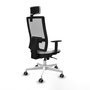 PIQUERAS Y CRESPO Silla de oficina Horna con mecanismo Sincro, Blanco