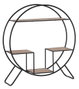 DKD Home Decor Estanteria Loft Negro Gris Claro Metal Abeto 30 x 100 x 90 cm