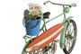 DKD Home Decor Surtido de 3 Bicicletas Metálicas Decorativas