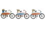 DKD Home Decor Surtido de 3 Bicicletas Metálicas Decorativas