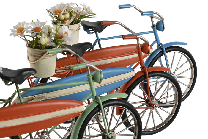 DKD Home Decor Surtido de 3 Bicicletas Metálicas Decorativas