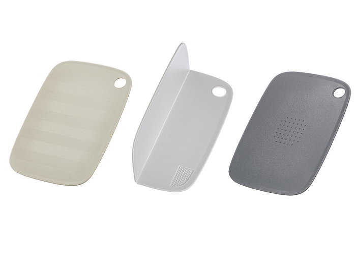 KINVARA Set de 3 Tablas de Cortar de Plástico Surtido en Colores