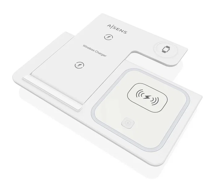 Aisens Cargador Inalámbrico 3 en 1 15W USB-C Blanco ASCH-15W3WC044-W Aisens Cargador Inalámbrico 3 en 1 15W USB-C Blanco ASCH-15W3WC044-W
