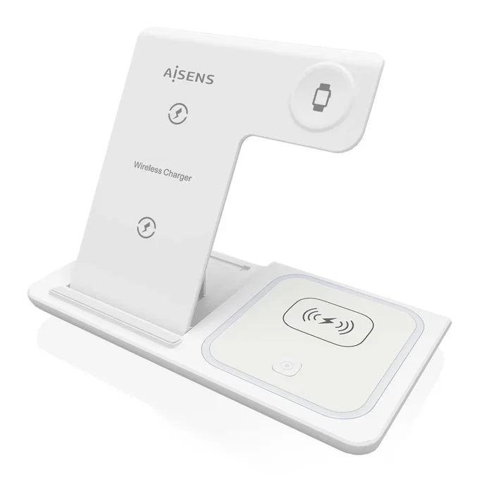 Aisens Cargador Inalámbrico 3 en 1 15W USB-C Blanco ASCH-15W3WC044-W Aisens Cargador Inalámbrico 3 en 1 15W USB-C Blanco ASCH-15W3WC044-W