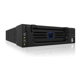 ICY BOX IB-138SK-B-II Adaptador de Rack Hot Swap para HDD/SSD SATA de 3,5 pulgadas en Negro