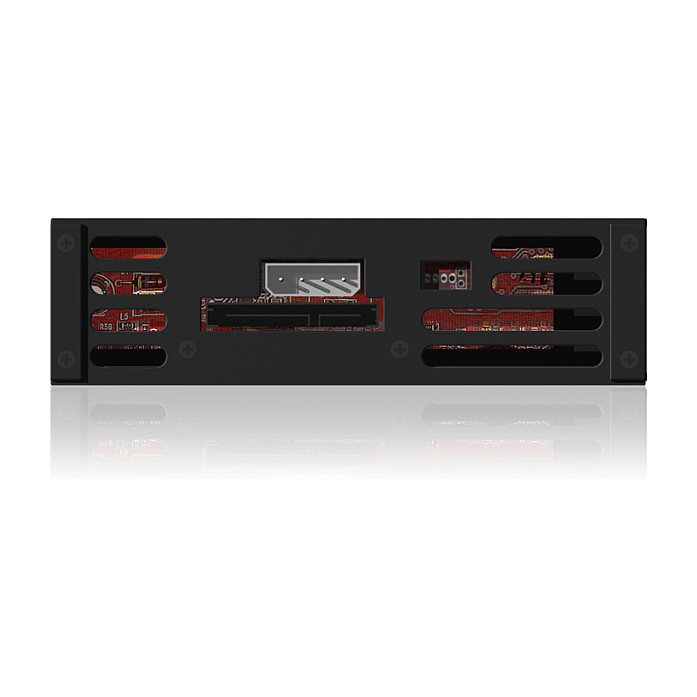 ICY BOX IB-138SK-B-II Adaptador de Rack Hot Swap para HDD/SSD SATA de 3,5 pulgadas en Negro