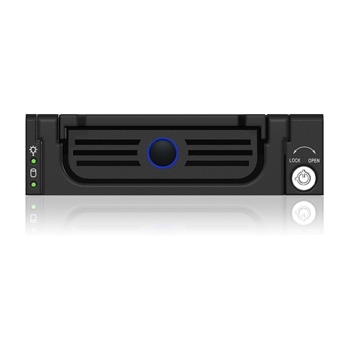 ICY BOX IB-138SK-B-II Adaptador de Rack Hot Swap para HDD/SSD SATA de 3,5 pulgadas en Negro