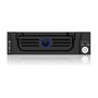 ICY BOX IB-138SK-B-II Adaptador de Rack Hot Swap para HDD/SSD SATA de 3,5 pulgadas en Negro