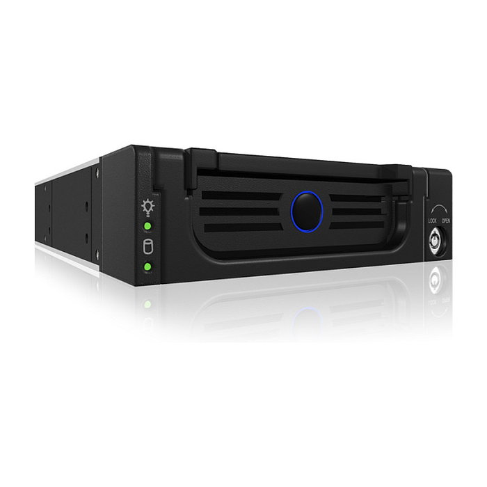 ICY BOX IB-138SK-B-II Mobile Rack para HDD/SSD SATA de 3.5 pulgadas en bahía de 5.25 pulgadas ICY BOX IB-138SK-B-II Mobile Rack para HDD/SSD SATA de 3.5 pulgadas en bahía de 5.25 pulgadas