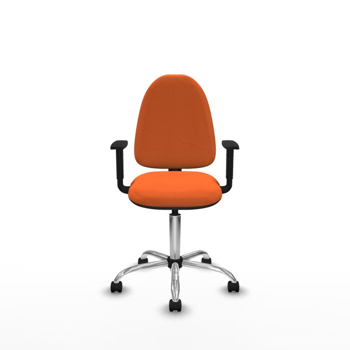 PIQUERAS Y CRESPO Silla de oficina Aýna Naranja con Brazos 1D