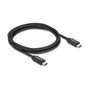 DeLOCK Cable USB Coaxial 40 Gbps USB PD 3.1 240 W 2 m Negro
