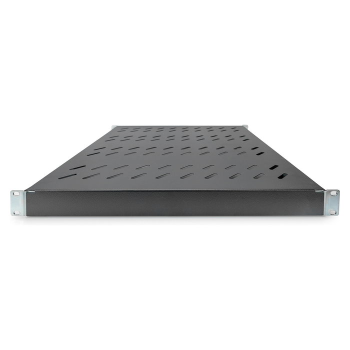 Digitus Fachboden 1HE Balda Ajustable para Armarios de 19", Hasta 50kg, Negro, Profundidad 500-780mm