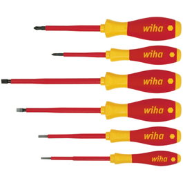 Wiha 320NK6 SoftFinish electric Juego de 6 destornilladores aislados