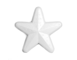 Innspiro Set de 4 Estrellas de Porex de 15 cm con Formas Geométricas