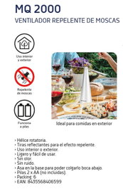 ORBEGOZO Ventilador Repelente de Moscas e Insectos REF 18172 ALM