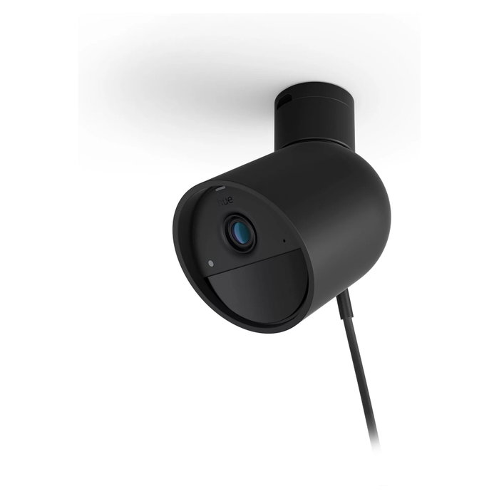 Philips Hue Secure Cámara de seguridad con cable, HD 1080P, Negro