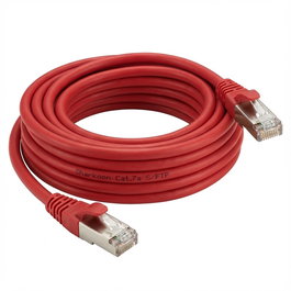 SHARKOON Patchkabel SFTP RJ-45 Cat.7a Rohkabel 10 Meter Rot