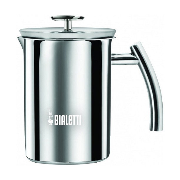 Bialetti Cappuccinatore Espumador de Leche de Acero Inoxidable Compatible con Inducción
