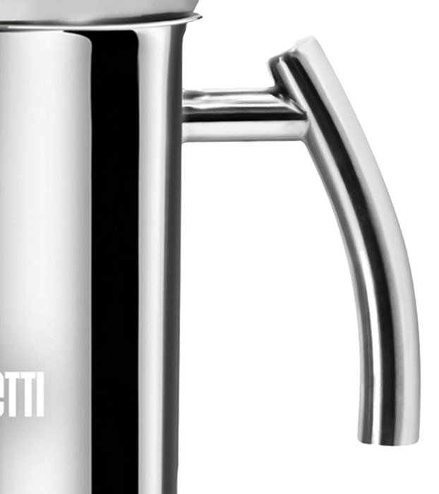 Bialetti Cappuccinatore Espumador de Leche de Acero Inoxidable Compatible con Inducción