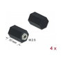 DeLOCK Separador M2.5 Hexagonal Interior 10 mm Negro 4 Piezas