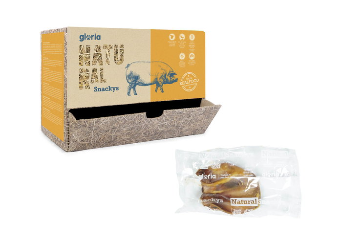 Snackys Orejas de Cerdo Secas al Horno 30 Bolsas, Fuente Natural de Colágeno para Perros Snackys Orejas de Cerdo Secas al Horno 30 Bolsas, Fuente Natural de Colágeno para Perros