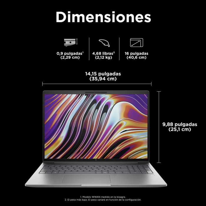 HP ZBook Power G11 A con AMD Ryzen 9, 32 GB RAM, 1 TB SSD y RTX 2000 Ada HP ZBook Power G11 A con AMD Ryzen 9, 32 GB RAM, 1 TB SSD y RTX 2000 Ada
