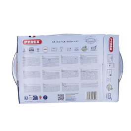 Pyrex® Cacerola Rectangular Classic Vidrio con Tapa 4,5L