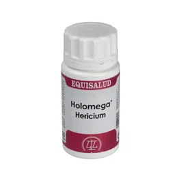 Equisalud Holomega Hericium 50 cápsulas | Suplemento con L-glutamina, aloe vera, melena de león, vitaminas A y C y zinc | Apto para vegetarianos