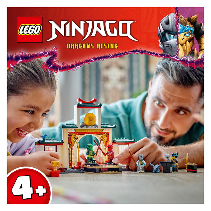 LEGO NINJAGO Templo Ninja del Spinjitzu con Dragón, 158 piezas