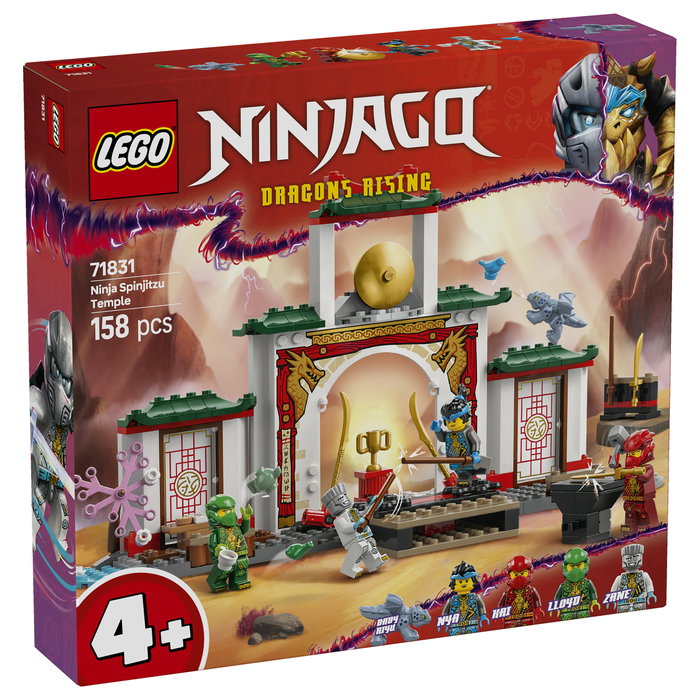 LEGO NINJAGO Templo Ninja del Spinjitzu con Dragón, 158 piezas