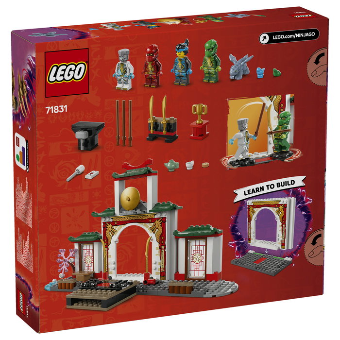LEGO NINJAGO Templo Ninja del Spinjitzu con Dragón, 158 piezas