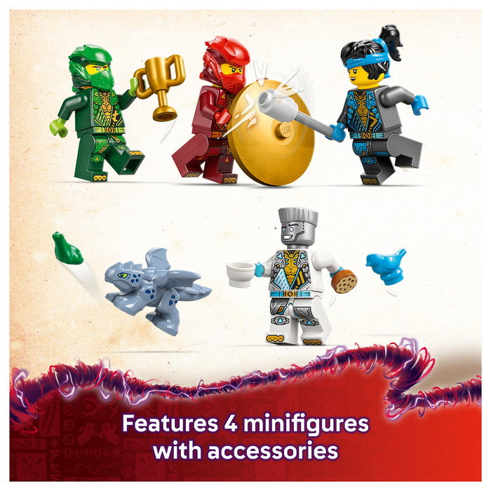 LEGO NINJAGO Templo Ninja del Spinjitzu con Dragón, 158 piezas